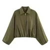 Moda europea y americana transfronteriza para mujer, superventas de AliExpress, chaqueta acolchada con cremallera de nueve colores de moda