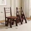 Escalera Taburete Gruesa Simple para Uso Doméstico, Silla Plegable de Doble Propósito, Taburete Plegable Multifuncional