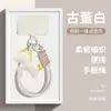 Cordón para Teléfono Estilo Año Nuevo "Hazte Rico al Instante", Correa de Muñeca Antiperdida, Colgante de Caballo de Cuero 3D con Decoración de Almohadilla