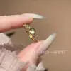 Venta al por mayor del fabricante Xiaohongshu Anillo de Bombilla Pequeña de Espuma de Agua Natural Jade con Incrustación de Plata S925, Diseño Fresco y Sencillo