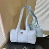 Almohada Redonda de Estrellas de Lunares Bolso Cubo Boston Gran Capacidad Viaje Versátil Bolso para el Hombro de Viajero Bolso de Mano