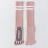 Calcetines de Yoga de Cinco Dedos Calcetines para Pantorrilla Pilates Entrenamiento Antideslizantes Profesionales para Mujer Otoño/Invierno Deportes de Interior Especiales Calcetines Largos