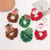 Sombrero de Atmósfera Navideña: Reno, Árbol de Navidad, Ligas para el Cabello de Peluche, Festivas y Lindas, Ligas de Terciopelo que No Dañan