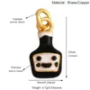 T01 Popular Europeo y Americano Gama Alta Estilo Ins Lindo Animal Panda Oso Trébol de Cuatro Hojas Abeja Colgante de Collar