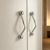 Manija de gabinete moderna de lujo ligero estilo francés bola irregular dorada y plateada manija de gabinete manija de cajón de armario manija de mueble