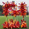 Flores Grandes de Chão para Casamento Flores de Seda Flores Decorativas Flores para Palco T Corredor Flores Penduradas Flores de Casamento Fundo de Flores