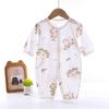 Ropa Infantil Delgada Transpirable de Algodón Peinado Verano Ropa para Niños Anyang Clase A Recién Nacido Sin Huesos Manga Larga Ropa para Aire Acondicionado