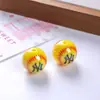 Cuentas de bola acrílica, cuentas de fútbol, cuentas sueltas, fútbol, baloncesto, cuentas de béisbol, cadena para teléfono DIY, cuentas para pulsera, 16 mm