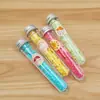 Flores de Jabón en Tubo de Ensayo de Dibujos Animados Lindas para Estudiantes, Pastillas Portátiles para Lavarse las Manos al Aire Libre, Hojas de Jabón con Forma de Flor Empacadas en Botella Desechable para Viaje