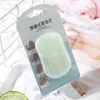 50 piezas de pastillas de jabón portátiles desechables para exteriores, mini pastillas para lavado de manos, artículos de viaje, pastillas de jabón para exteriores en caja
