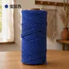 Corda de Algodão Colorida 2mm 100m Artesanato DIY Tecelagem Bolsas Envolvimento Decoração Linha Corda de Fio de Algodão Acessórios para Tapeçaria Materiais