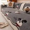 2026 Nuevo Cojín Universal para Sofá de Todas las Estaciones Chenilla Dibujos Animados Perrito Estilo Lujo Ligero Funda Fija Antideslizante para Sofá