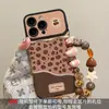 Corrente de Pendurar Estampa de Leopardo Retrô Adequada para Capa de Celular Apple 16Promax Série Iphone17 15 Outono e Inverno Novo Estilo 13 Mulheres