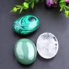 Piedra Jabón de Cristal de Mano Piedra Caliente de Energía Piedra Cruda Salón de Belleza Aceite Esencial Spa Ágata Lapislázuli Cristal Blanco