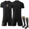 División Américas No. 9 Jersey de Raúl No. 4 Chaqueta de Fútbol Negra Mexicana Edición Especial Conmemorativa Alvarez