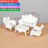 Móveis modelo mesa mesa de areia arquitetônica material diy feito à mão miniatura ornamentos internos cena mini cadeira