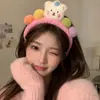 Grampo de cabelo alto estilo pequeno perfume outono e inverno, tiara floral vermelha estilo coreano, tiara de veludo de desenho animado de alta qualidade