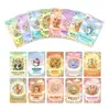 Modelo Nuevo Transfronterizo 18 Tarjetas/Paquete Estilo Japonés Ilustración Linda Tarjetas Temáticas de Animales, Se Pueden Combinar como Postales y Tarjetas Decorativas de Pared