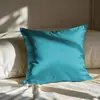 Almohada de Seda y Satén Más Vendida de Amazon, Lujo Ligero, Simple, Moderna para Sofá, Sala de Estar, Dormitorio, Mesita de Noche, Respaldo Grande, Cojín