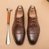 Sapatos Masculinos Amazon Transfronteiriços Tamanho Grande Sapatos Derby Office Vestido Couro Business Sapatos Moda Masculina Banquete Casamento Sapatos Masculinos