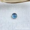 Pendientes de Aleación de Titanio Astmf-136 con Forma de Disco y Piedra Ojo de Gato Fotosensible Pendientes de Titanio G23 con Piedra Ojo de Gato Joyería para Piercing