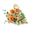 Buquê de Rosas Sonhador Buquê de Casamento Flores Artificiais Adereços para Fotografia de Casamento Arte Floral Decoração de Casa Flores de Casamento