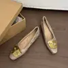 Zapatos Individuales Cuadrados Retro Estilo Coreano con Hebilla Metálica para Mujer, Nuevo Modelo de Verano Primavera y Otoño 2026, Mocasines Elegantes que Aumentan la Altura para Commuter