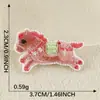 Dibujo Animado Lindo Pony Autoadhesivo Accesorios DIY Funda para Teléfono Móvil Bordado Plano Sombrero Ropa Manual de Bordado Tela Adhesiva para Bordar