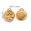 Acero Inoxidable Personalidad Impermeable Doce Constelaciones Oro de 18K Colgante Pulsera Collar Accesorios Acero Titanio DIY Joyería Colgante