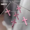 Novos Acessórios para Nail Art: Liga Metálica em Formato de Cruz, Totalmente Cravejado com Strass Ultra Brilhante, Coração Cromado Estilo Punk Retrô Decorações para Unhas DIY