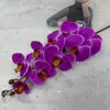 Orquídea Borboleta de 9 Flores Impressa em 3D, Haste Única Artificial, Decoração de Casamento, Sala de Estar Doméstica, Decoração de Mesa de Jantar, Flor de Seda para Exportação