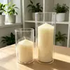 Portavelas de cristal a prueba de viento, taza de vela creativa estilo europeo, accesorio de ambiente romántico para cumpleaños y bodas, portavelas para decoración del hogar