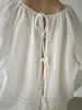 Camisa Suelta de Lino Estilo Japonés Kaneko para Mujer, Nueva Temporada Verano con Estilo Perezoso de Atar, Top Delgado de Manga Larga