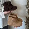 Botines Cortos para Niña Botas Individuales 2026 Nuevo Otoño Invierno Estilo Coreano Botas Martin para Niños Botas de Piel Cremallera Lateral Botas de Princesa para Niña