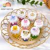 Taza de Crema Tricolor Luminosa de Dibujos Animados Hecha a Mano DIY Pegamento de Crema Luz Nocturna Llavero Accesorios de Joyería Pegamento de Resina