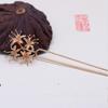 Accesorios para el Cabello y Joyería DIY Color Oro 24K Accesorios Mori Horquilla para el Cabello Pasador para el Cabello Pasador para el Cabello Flor del Otro Lado Pasadores Antiguos para el Cabello B678