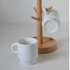 Taza de agua de cerámica retro japonesa con logotipo impreso, taza de leche, taza de café apilable, taza publicitaria personalizada