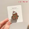 Broche de joyería de aceite de goteo de alta gama estilo bosque caricatura 2026 nuevo pin al por mayor insignia navideña linda europea y americana
