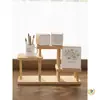 Estante para Flores para Repisa de Ventana de Madera Maciza, Soporte Decorativo Creativo para Suculentas, Estante de Almacenamiento Multinivel para Escritorio en Esquina de Balcón Interior