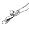 Cadena de clavícula con diseño de gato esmerilado sólido japonés y coreano, colgante de gato bonito para mujer, accesorios de moda personalizados, collar, joyería