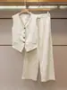 Shenzhen Nanyou Ropa de Mujer de Gama Alta Verano Nuevo Estilo Commuter Relajado Casual Sencillo Conjunto de Chaleco y Pantalones de Pierna Ancha para Mujer