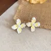 Aretes de Perla con Gota de Aceite de Dopamina Aguja de Plata, Sorprendentemente Hermosos y Elegantes, Aretes Frescos y Únicos con un Toque de Lujo para Mujeres