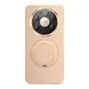 Funda de Teléfono de Cuero Liso Galvanizado Adecuada para Huawei Mate80Promax con Soporte Magnético Giratorio de 80 Grados y Cubierta Protectora de Gama Alta