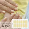 Adesivos para Manicure em Gel Sem Luz de 14 Dedos Popular na Temu Transfronteiriça Adesivos de Unha à Prova d'Água de Longa Duração