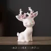 Porta incienso de cerámica de ciervo lindo, mascota de té creativa, decoración de escritorio, quemador de incienso para el hogar, soporte para varillas de incienso, adorno