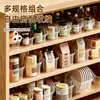 Caja de Almacenamiento Multifuncional de Gran Apertura con Ruedas para Uso Doméstico, Adecuada para Organizar Frascos de Condimentos de Cocina, Botellas de Especias y Almacenamiento de Especias
