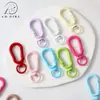 Fecho de mola de cabaça colorida transfronteiriço, fivela universal com acabamento pintado, acessórios de chaveiro DIY, fecho de decoração para pingente de bolsa