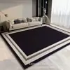 Alfombra para sala de estar, sofá, mesa de café, alfombra de terciopelo de cristal moderna y simple para mesita de noche de dormitorio, alfombra antideslizante resistente al desgaste para el hogar