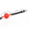 Qianbaiqu Sm Bola Oral Tapón Bucal Sexy con Agujeros Grande, Mediano y Pequeño Tapón Bucal de Silicona Completa y Grilletes Juguete Sexual para Adultos