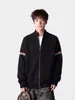 Cárdigan suéter de cuello alto medio estilo japonés con cremallera, suéter de punto casual holgado de moda americana para hombre primavera/otoño/invierno